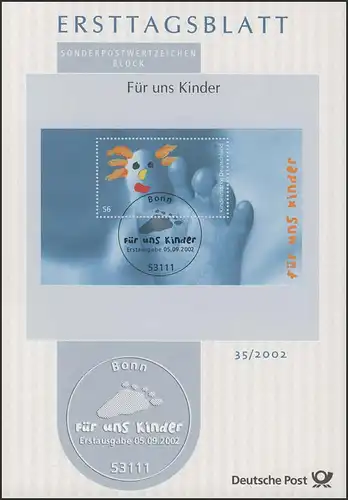 ETB 35/2002 - Block: Kinder, Fuß