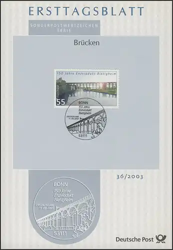 ETB 36/2003 Brücken Enzviadukt Bietigheim