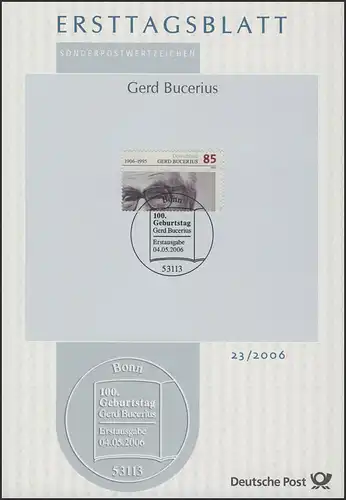 ETB 23/2006 Gerd Bucerius, Politiker