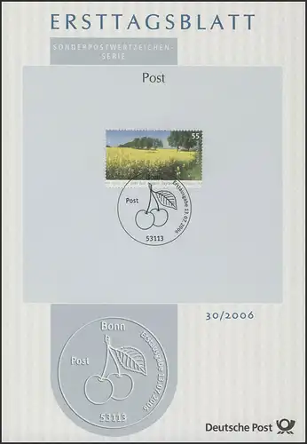 ETB 30/2006 Post, Sommer, Rapsfeld