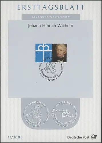 ETB 13/2008 Johann Hinrich Wichern, Diakonie