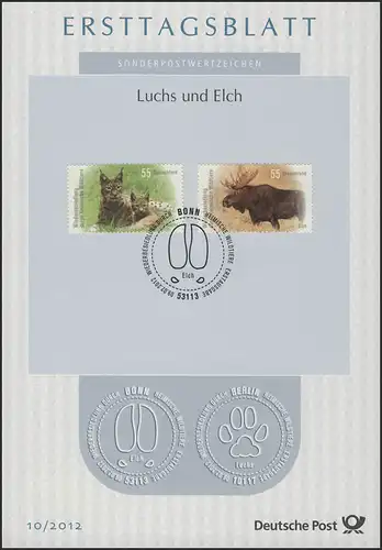 ETB 10/2012 Wildtiere, Luchs, Elch