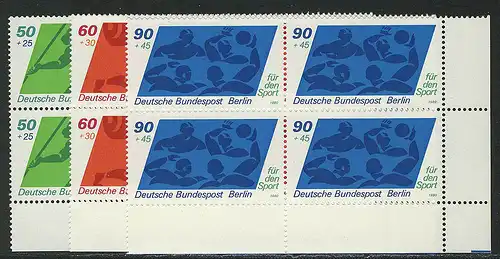 621-623 Sporthilfe 1980, E-Vbl u.r. Satz **