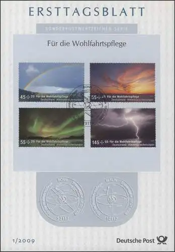 Ersttagsblätter ETB Bund Jahrgang 2009 Nr. 1 - 40 komplett