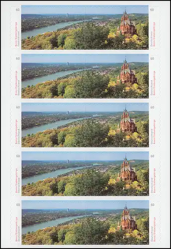 FB 96 Panorama Bonn / Sept Monts, feuille de 5x 3517-3518, **