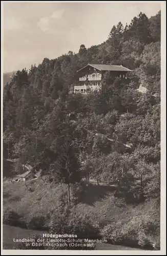 Landpost Oberfinkenbach sur Beerfelden (Odenwald) 19.6.35 sur AK Hildegardhaus