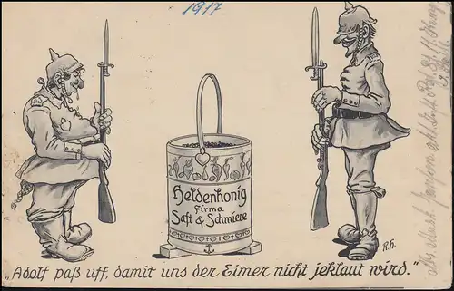 Feldpost Inf.-Regt. Landgraf Friedrich I. von Hessen-Cassel (Kurhess.) 14.2.1917