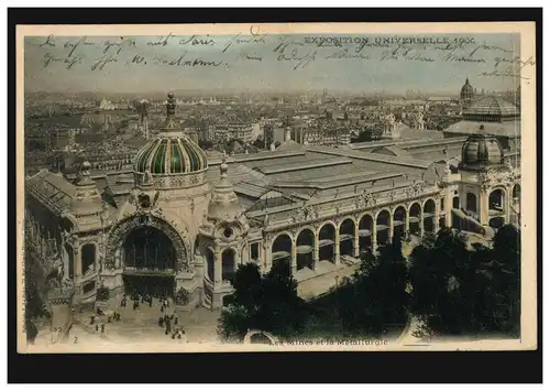 Frankreich AK Paris: Bahnhof, 23.1.1901 nach HANNOVER 24.1.1901