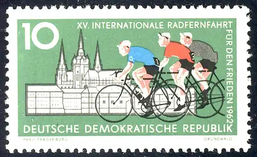 886 Radfernfahrt 10 Pf **