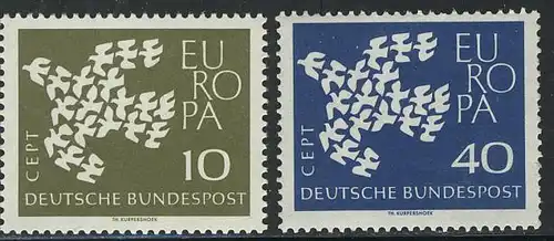 367-368 Europa/CEPT 1961, Satz **