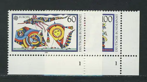 1417-1418 Europa Kinderspiele 1989, FN1 Satz ** postfrisch