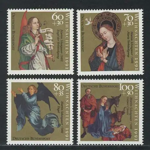 1578-1581 Weihnachten 1991, Satz postfrisch **