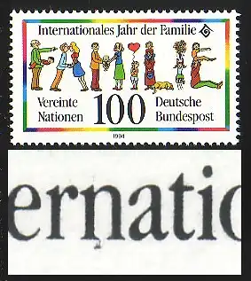 1711I Familie mit PLF I schwarzer Fleck am 2. n in Internationale, Feld 16, **