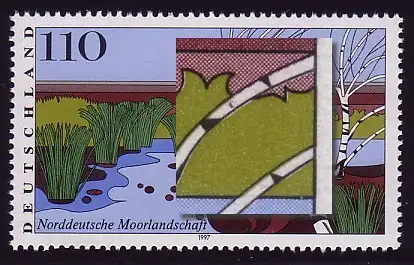 1945 Moorlandschaft - PLF rotbrauner Fleck am 2. Ast, Feld 2, **