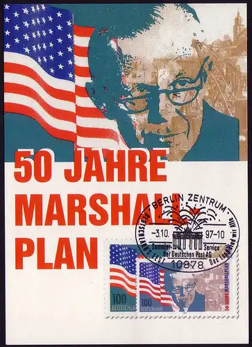 1926 Marshallplan 1997 - Carte maximale, SSt Berlin