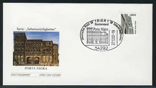 2301 SWK 1,00 Euro Porta Nigra Trier FDC Trier