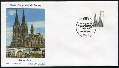 2206 SWK 440/2,25 Cologne Dom FDC Bonn