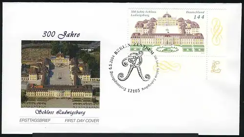 2398 Schloß Ludwigsburg auf FDC ESSt Berlin