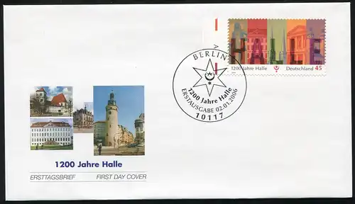 2510 Halle / Saale sur FDC ESSt Berlin