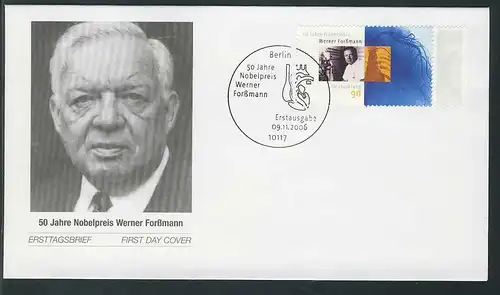 2573 Nobelpreis Medizin Werner Forßmann FDC Berlin