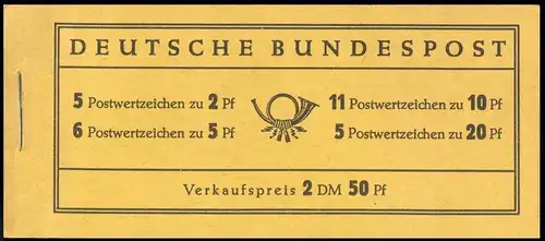 2a MH Heuss - Pelikan königsblau ..., postfrisch