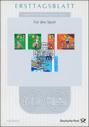 ETB 13/2015 Sporthilfe, Skilauf, Rollstuhltennis, Laufen und Hochsprung