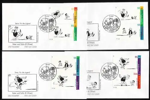 2349-2353 ZD-Set aus Bl.63 Jugendblock 2003 - FDC Bonn