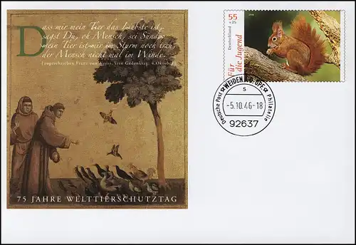 USo 121 Welttierschutztag Eichhörnchen 2006, VS-O Weiden