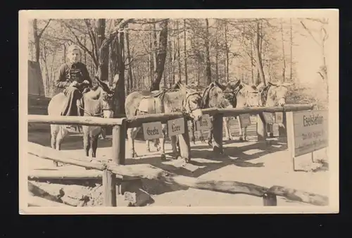 Station d'âne AK chez Eisenach/Thüringen, SSt EISENACH WARTBURG 18.7.1955