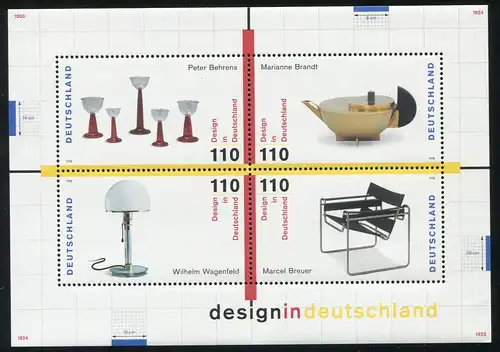 Bloc 45 Design 1998: cercle rouge dans la poignée noire de la canine chez MICHEL 2002, **