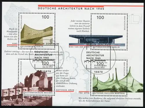 Bloc 37I Architecture 1997 avec PLF I fissure dans le toit de la maison, ESSt Berlin