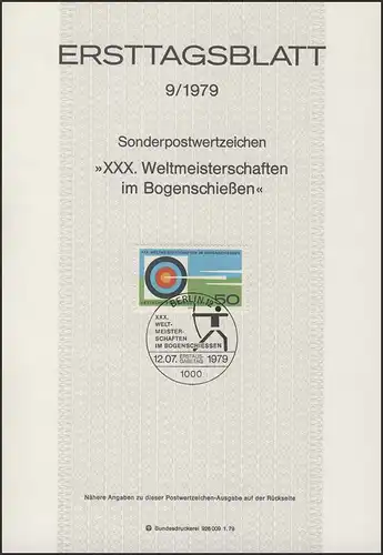 ETB 09/1979 Weltmeisterschaften Bogenschießen