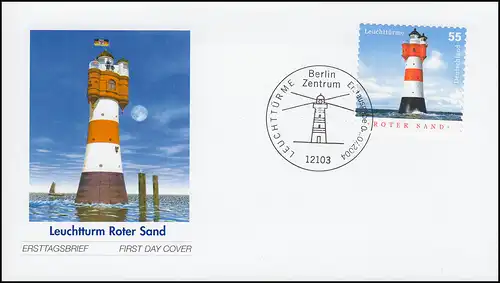 2413 Leuchtturm SELBSTKLEBEND auf Schmuck-FDC ESSt Berlin