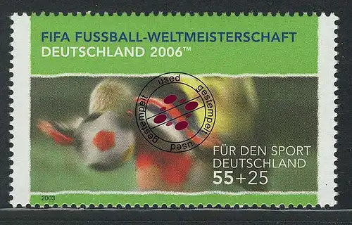 2327 Sporthilfe 55+25 C Fußball-WM Kopfball O