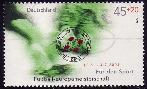 2382 Sporthilfe 45+20 C Fußball O gestempelt