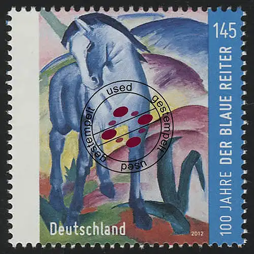 2911 Der blaue Reiter Franz Marc O gestempelt