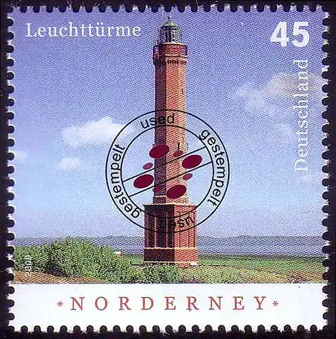 2742 Leuchtturm Norderney O gestempelt