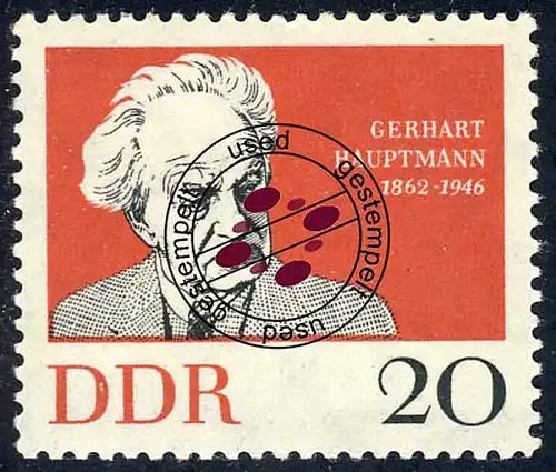 925 Gerhart Hauptmann O gestempelt