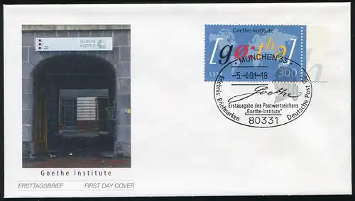 2181 Goethe-Institut FDC München