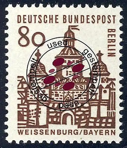 249 Bauwerke 80 Pf Ellinger Tor O gestempelt