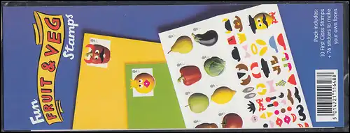 2092-2101I feuille feuille de fruits et légumes 2003 avec 76 marques autocollantes **