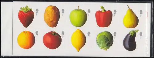 2092-2101I feuille feuille de fruits et légumes 2003 avec 76 marques autocollantes **