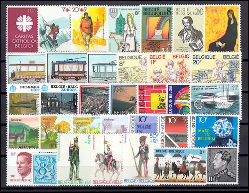 2130-2163 Belgien-Jahrgang 1983 komplett, postfrisch