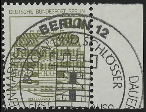 674 Burgen et schl. 80 Pf Pagerand re. ESTE Berlin