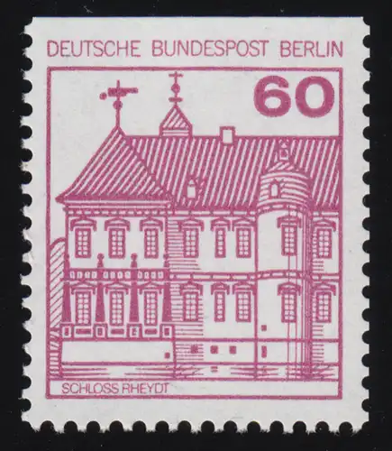 611C Burgen und Schlösser 60 Pf Rheydt, neue Fluoreszenz, **