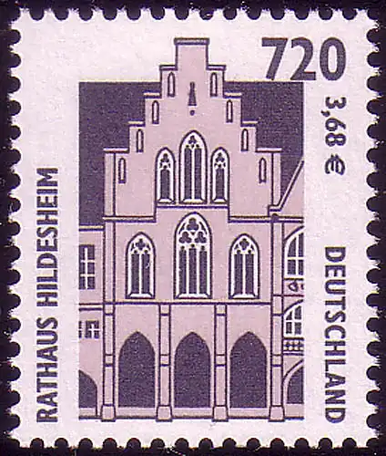 2197F SWK Hildesheim 720/3,68 - Mischpapier - OHNE Melierfasern, postfrisch **