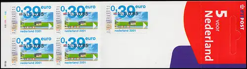 Carnet de marque PB 68 Introduction en euros avec 5x 1901 autocollant, **