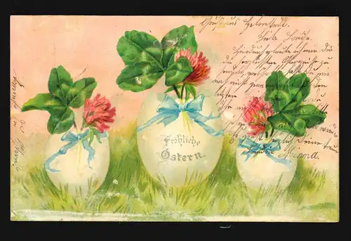 Ostern Fröhliche Ostereier Schleifen Blumen, Helmstedt /Braunschweig 6.4.01