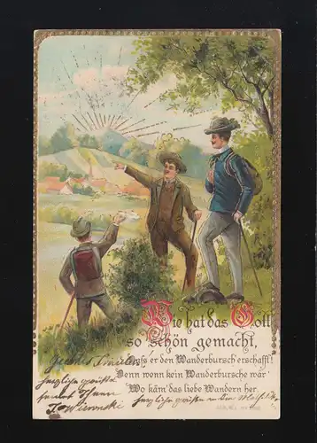 Wie hat das Gott so schön gemacht, Wandersburschen Sonne, Lonkau 3.6.1903