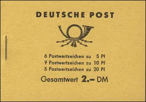 MH 3b2 Fünfjahrplan 1961 Klammer 14 mm - postfrisch